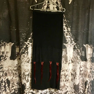 Tripp or Lip Service mesh skirt with hair pieces M